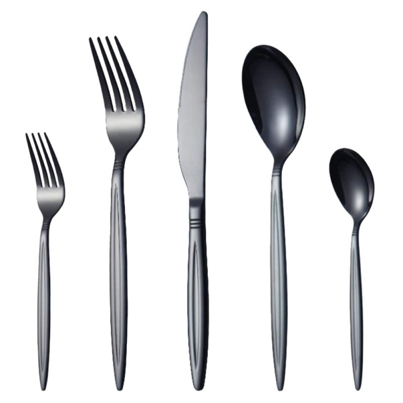 Set 30 piese x Tacamuri din Inox Negre