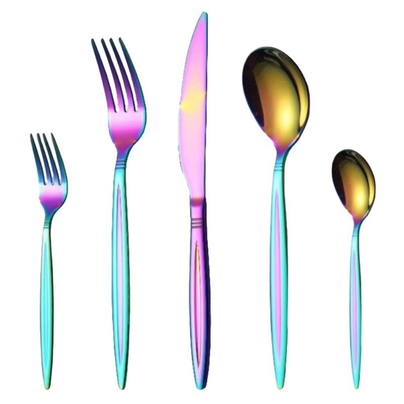 Set 30 piese x Tacamuri din Inox , Multicolor